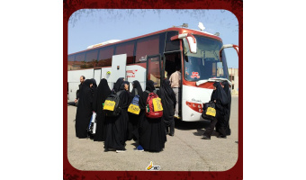 اعزام کاروان دانشجویی دختران به پیاده روی اربعین