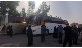 اعزام کاروان دانشجویان دانشگاه کاشان به سفر پیاده روی اربعین حسینی